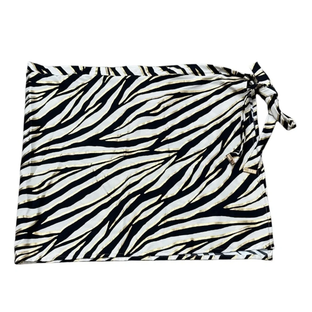 Michael Kors Tiger Zebra Pareo Cover Up Skirt Size XS / S NEW